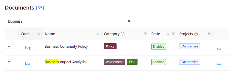 Document repository and search interface